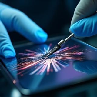 Remplacement écran smartphone cassé